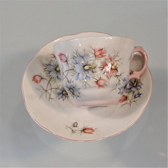 Vintage Rosina Wild Flowers Tea Cup & Saucer Fine Bone China England - Picture 6 of 10
